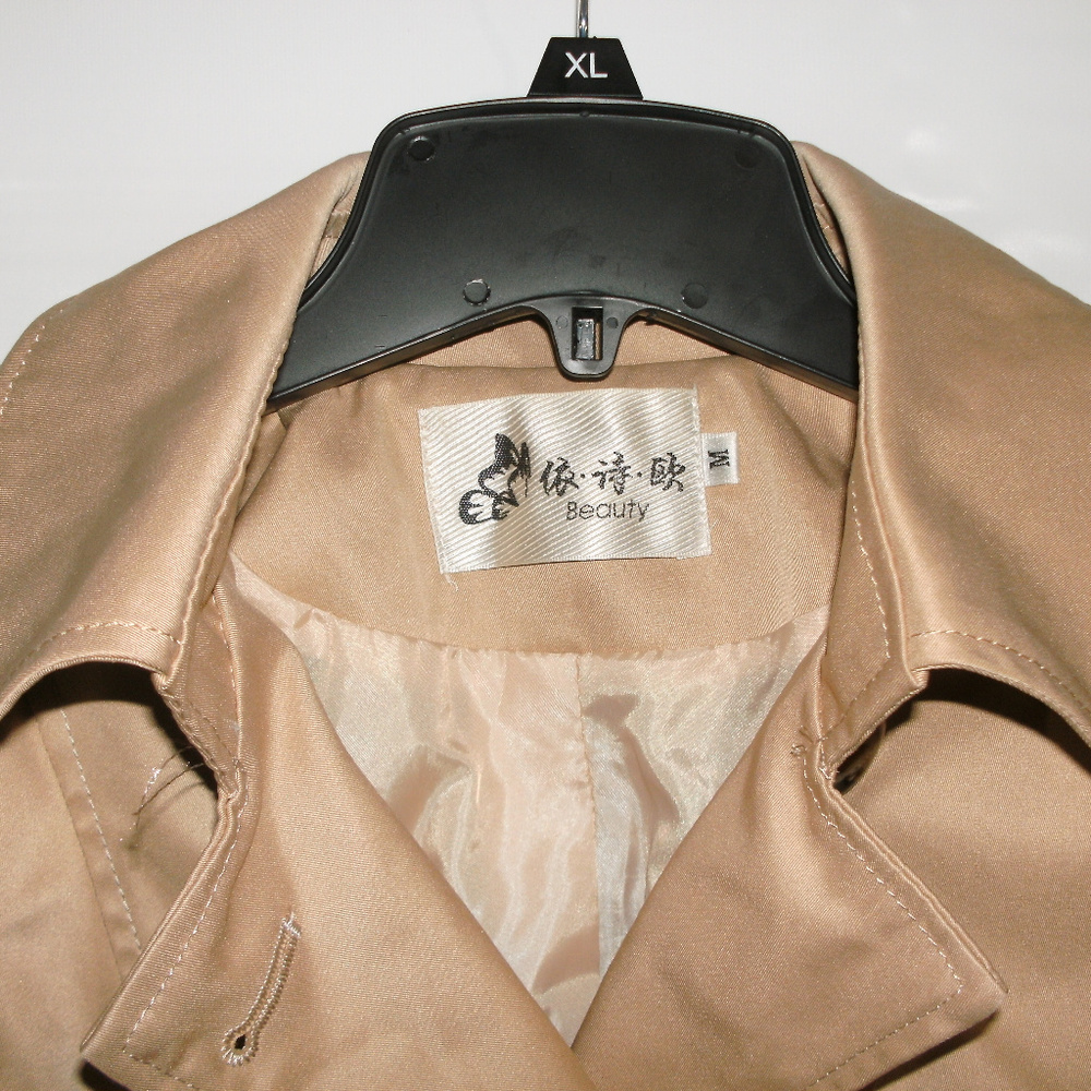 Beauty Khacki Mid-Length Trechcoat - Size M - Picture 2 of 4